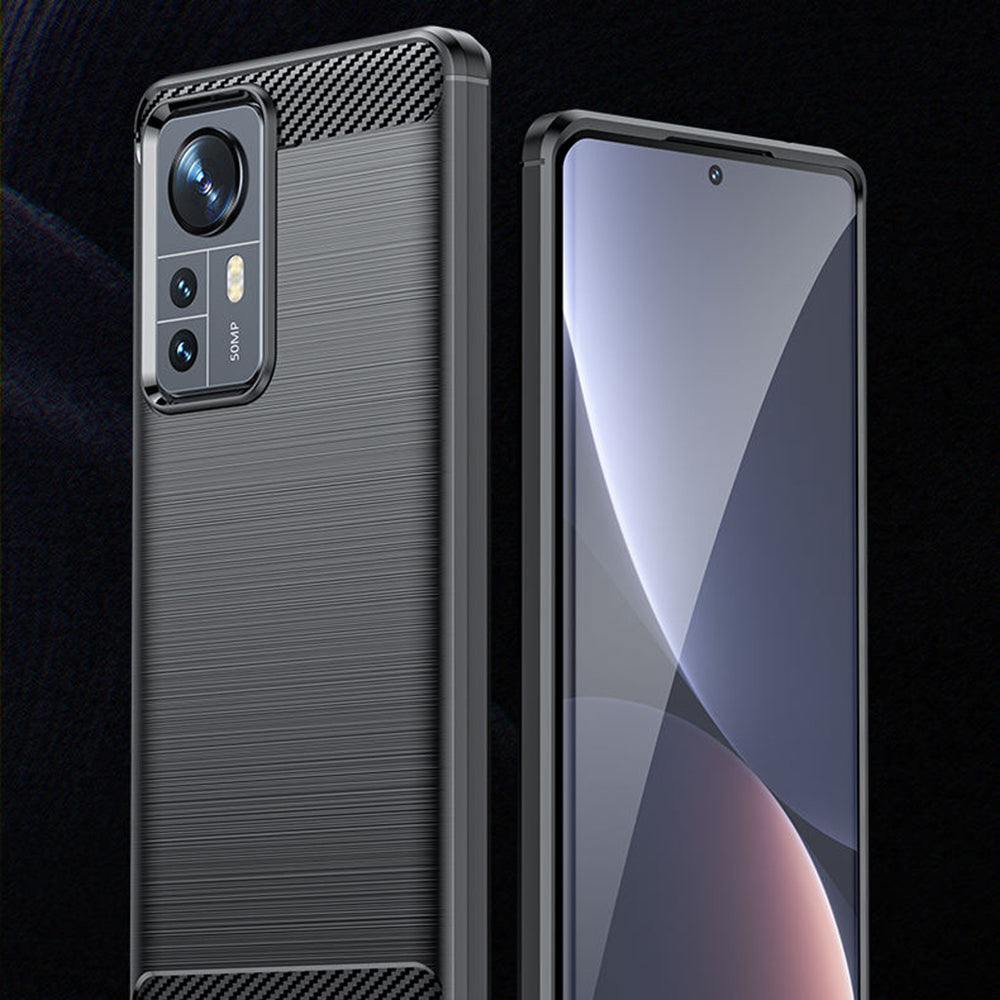 Case for Xiaomi 12X / 12, Techsuit, Carbon, Black