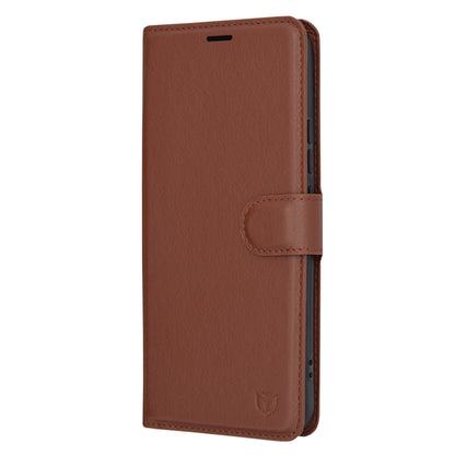 Case for Xiaomi 14 Pro, Techsuit, Leather Folio, Brown