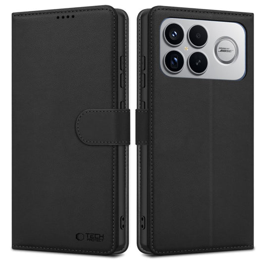 Case for Xiaomi Poco F8 Ultra, Tech-Protect, Wallet, Black