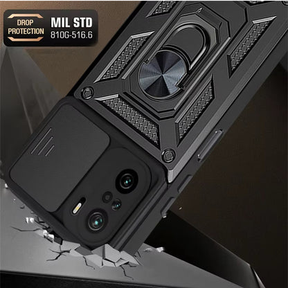 Case for Xiaomi Poco F3 / Mi 11i, Techsuit, CamShield, Black
