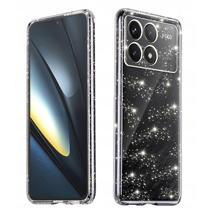 Case for Xiaomi Poco F6 Pro, Techsuit, SparkleSkin, Transparent