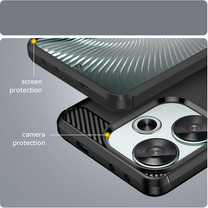 Case for Xiaomi Poco F6, Techsuit, Carbon, Black