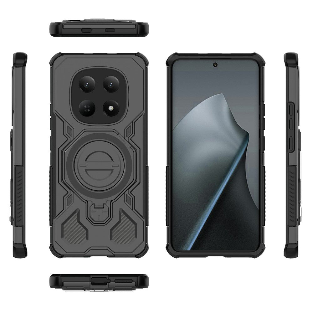 Case for Xiaomi Poco M8 / Redmi Note 15 5G, Techsuit, Carbon Shield Pro, Black