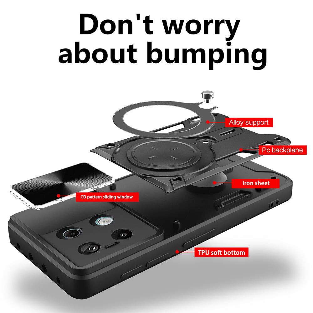 Case for Xiaomi Poco X6 / Note 13 Pro 5G, Techsuit, CamGuard Pro, Black