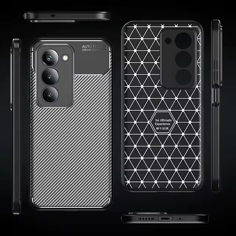 Case for Xiaomi Redmi 15 5G / 15 4G, Techsuit, CarbonFiber, Black