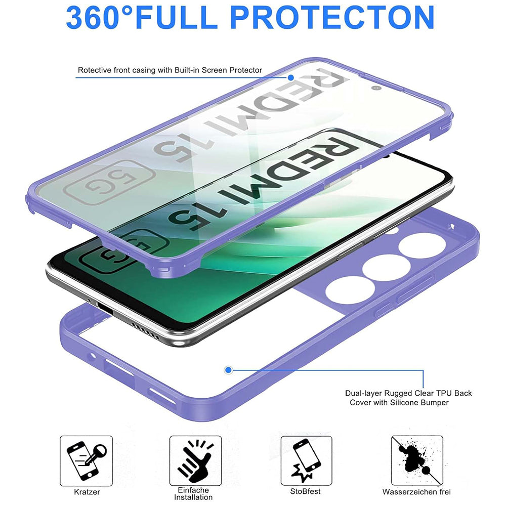 Case for Xiaomi Redmi 15 5G / 15 4G, Techsuit, ColorVerse 360, Pink