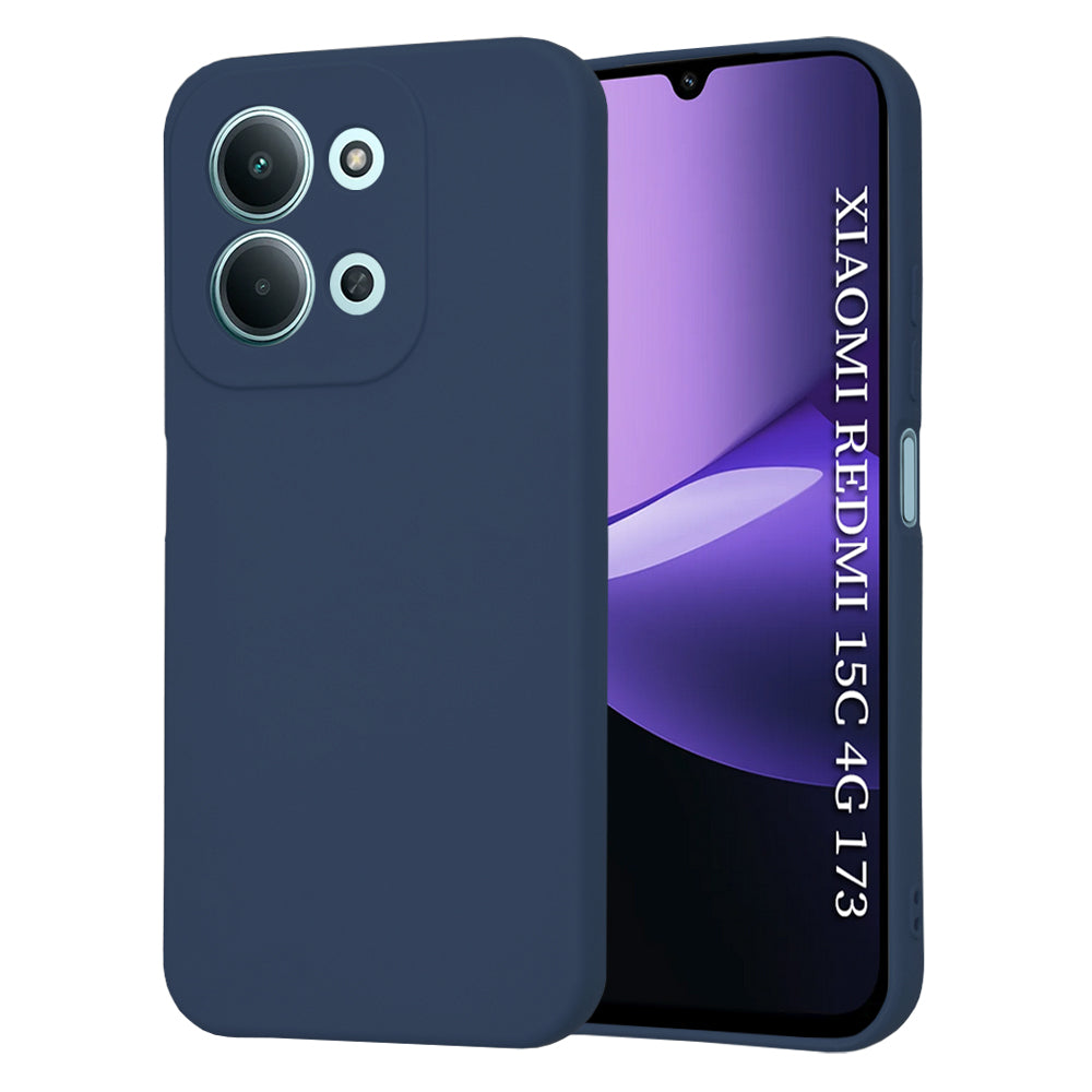 Case for Xiaomi Redmi 15C 5G / 15C 4G, Techsuit, SoftFlex, Navy Blue