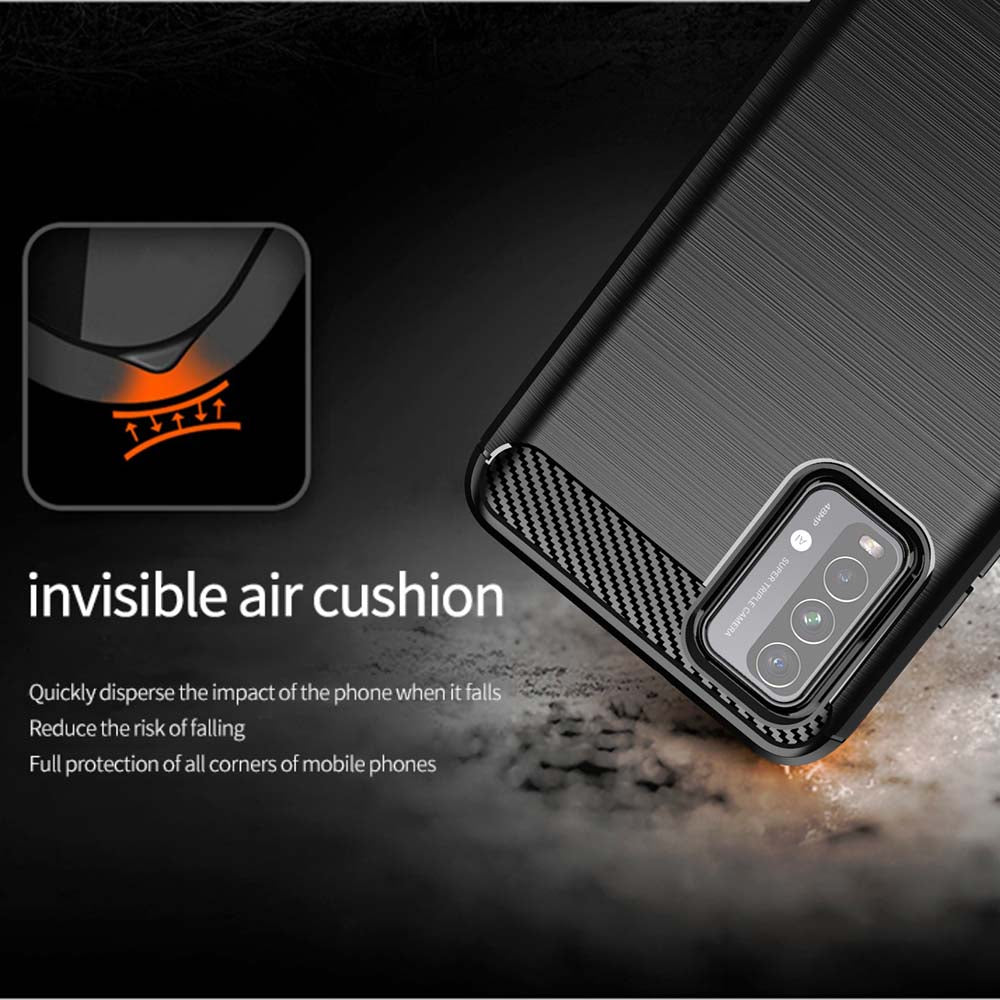 Case for Xiaomi Redmi 9 Power / 9T, Techsuit, Carbon, Black