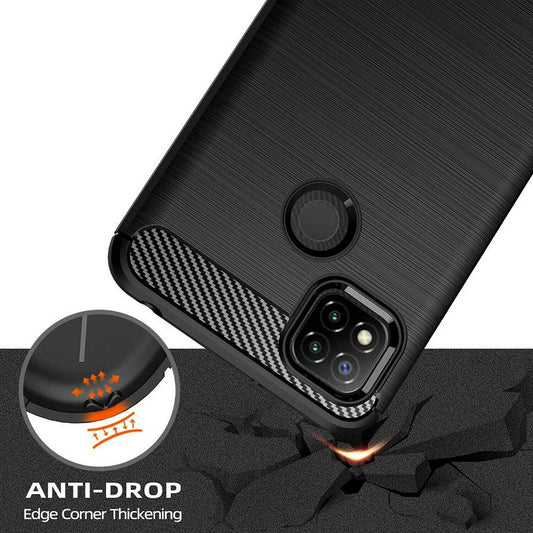 Case for Xiaomi Redmi 9C NFC / 9C, Techsuit, Carbon, Black