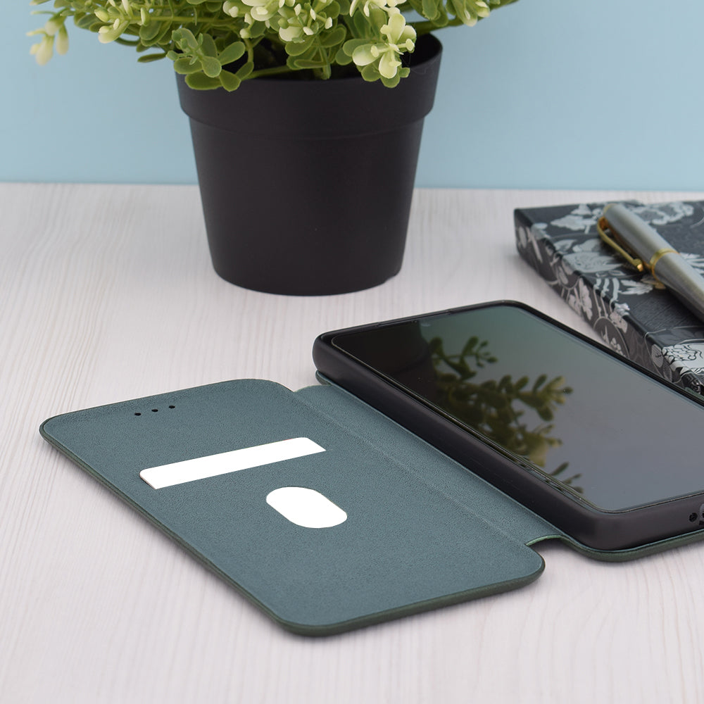 Case for Xiaomi Redmi Note 13 5G, Techsuit, Safe Wallet Plus, Green