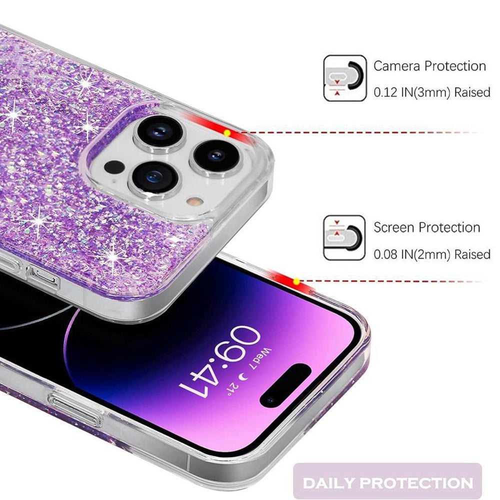 Case for Xiaomi Redmi Note 13 Pro+, Techsuit, Sparkly Glitter, Pink