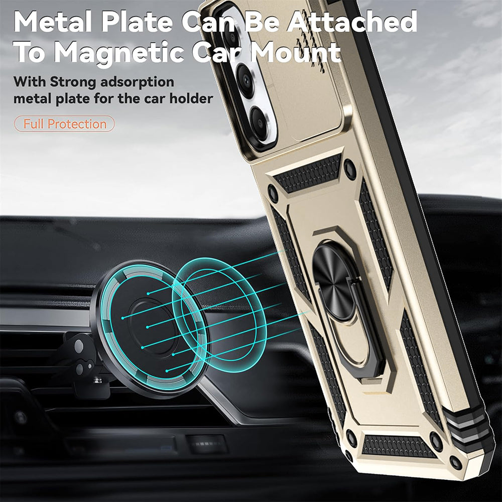 Case for Xiaomi Redmi Note 14 4G (Standard), Techsuit, CamShield, Gold