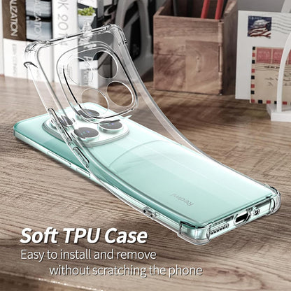 Case for Xiaomi Redmi Note 14 Pro 4G, Techsuit, Shockproof Clear, Transparent