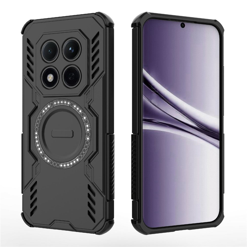 MagSafe Case for Xiaomi Redmi Note 15 Pro 4G, Techsuit, ArmorMag, Black