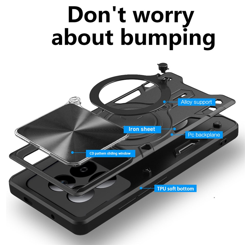 Case for Xiaomi Redmi Note 15 Pro 5G, Techsuit, CamGuard Pro, Rose Gold