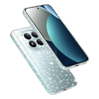 Case for Xiaomi Redmi Note 15 Pro 5G, Techsuit, SparkleSkin, Transparent
