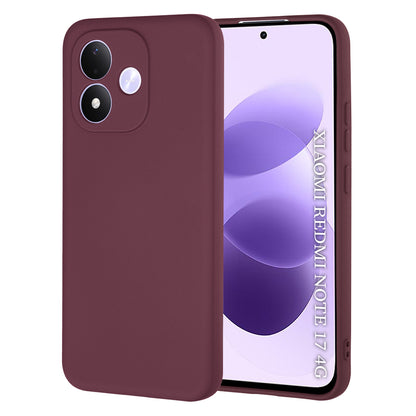 Case for Xiaomi Redmi Note 17 4G / Note 17 5G, Techsuit, SoftFlex, Burgundy