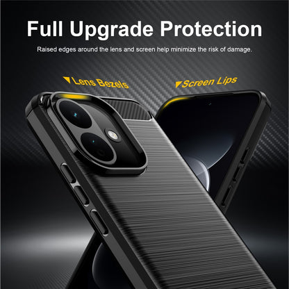 Case for Xiaomi Redmi Note 17 Pro, Techsuit, Carbon, Black