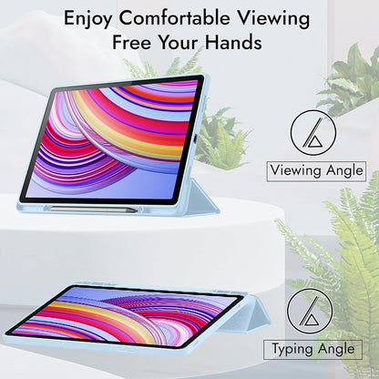 Case for Xiaomi Redmi Pad 2 Pro, Techsuit, Flex Trifold, Blue