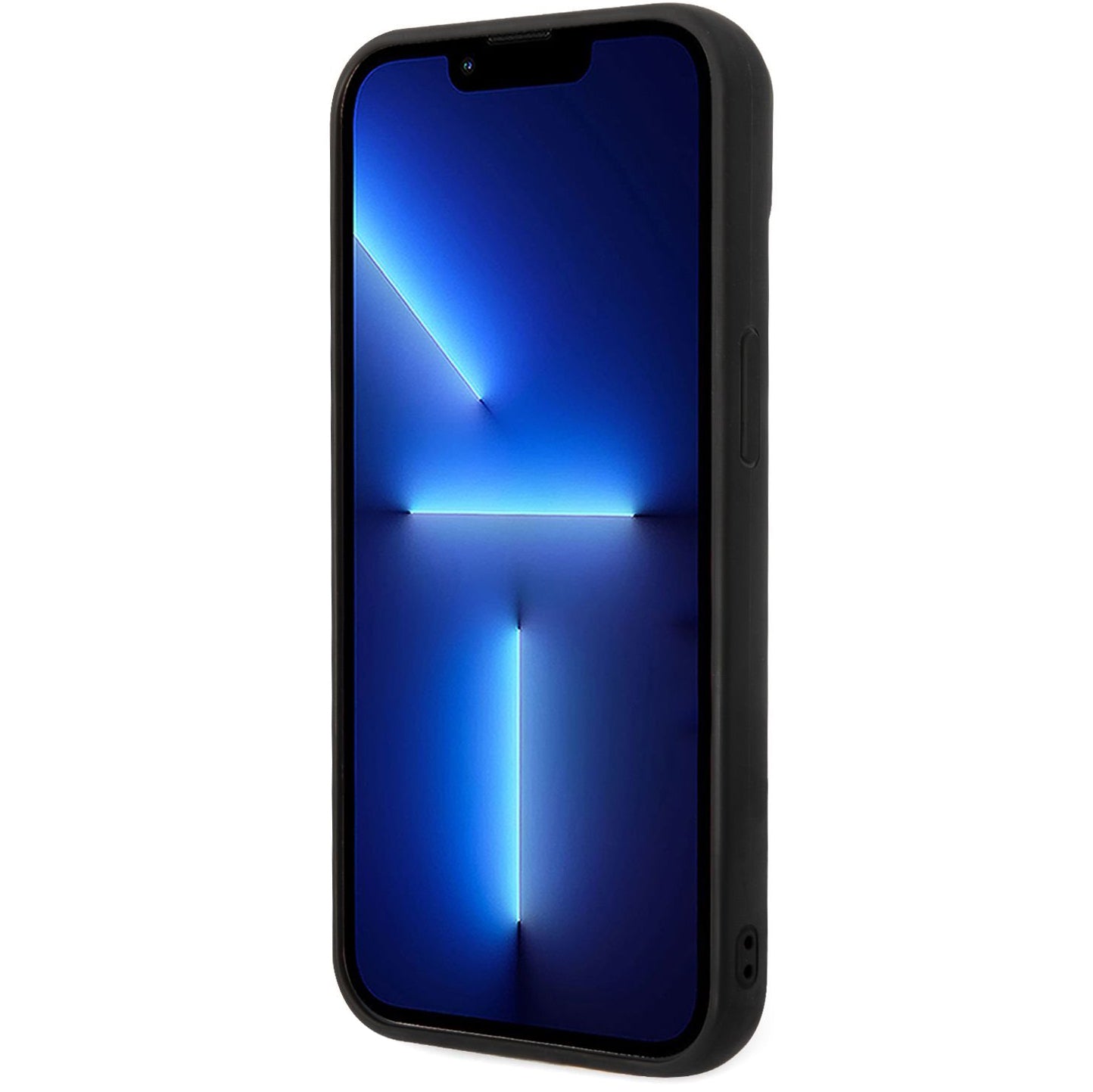 Case for Apple iPhone 14 Plus, Karl Lagerfeld, Quilted Puffy Metal Logo, Black