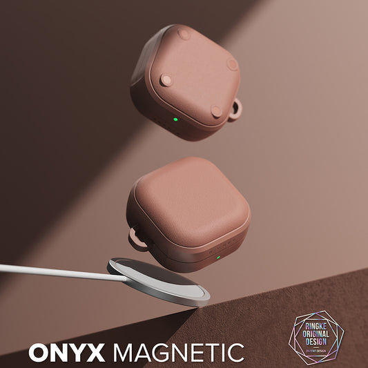 Husa Ringke Onyx  Magnetic pentru Samsung Galaxy Buds4 Pro, Bronz