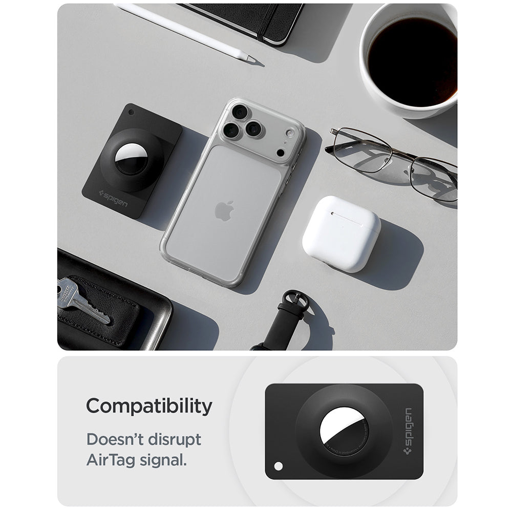 Spigen Air Fit 2 Case for Apple AirTag, Set of 2, Black ACS11199