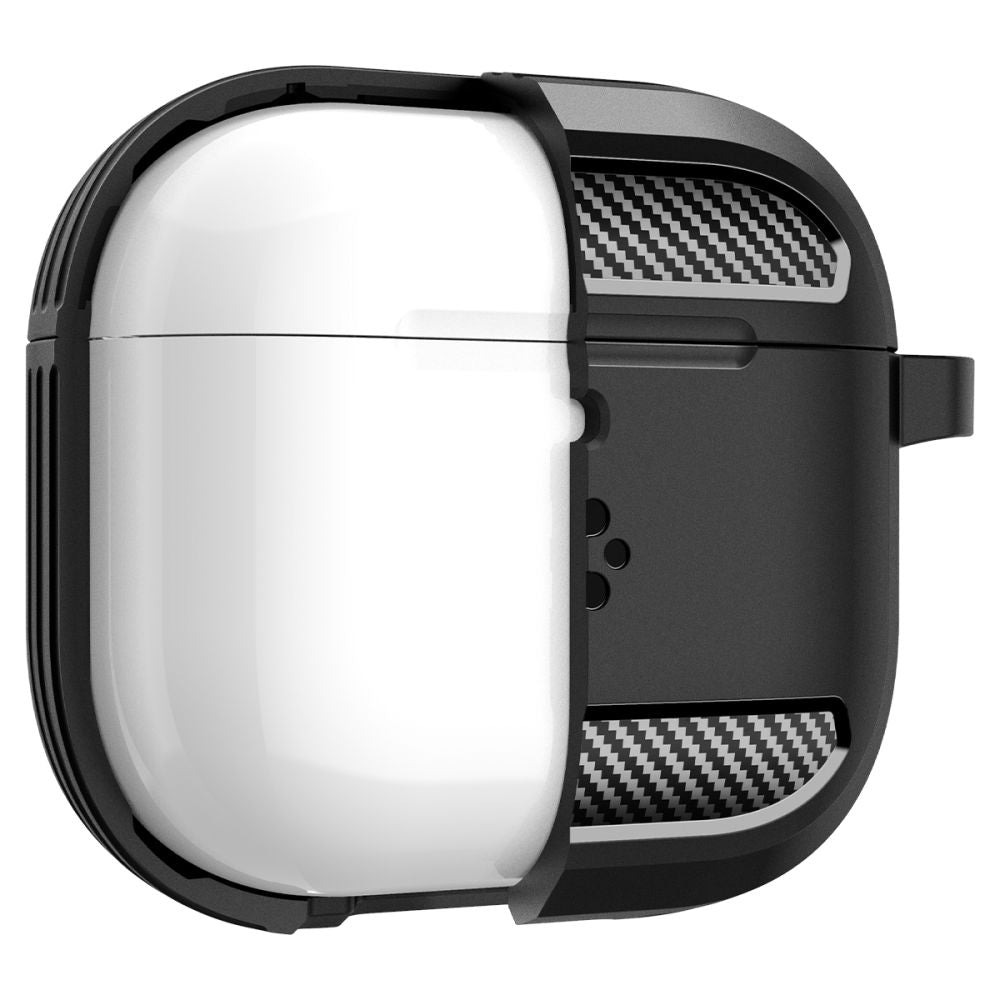 Spigen Rugged Armor Case for Apple AirPods 4, Matte Black