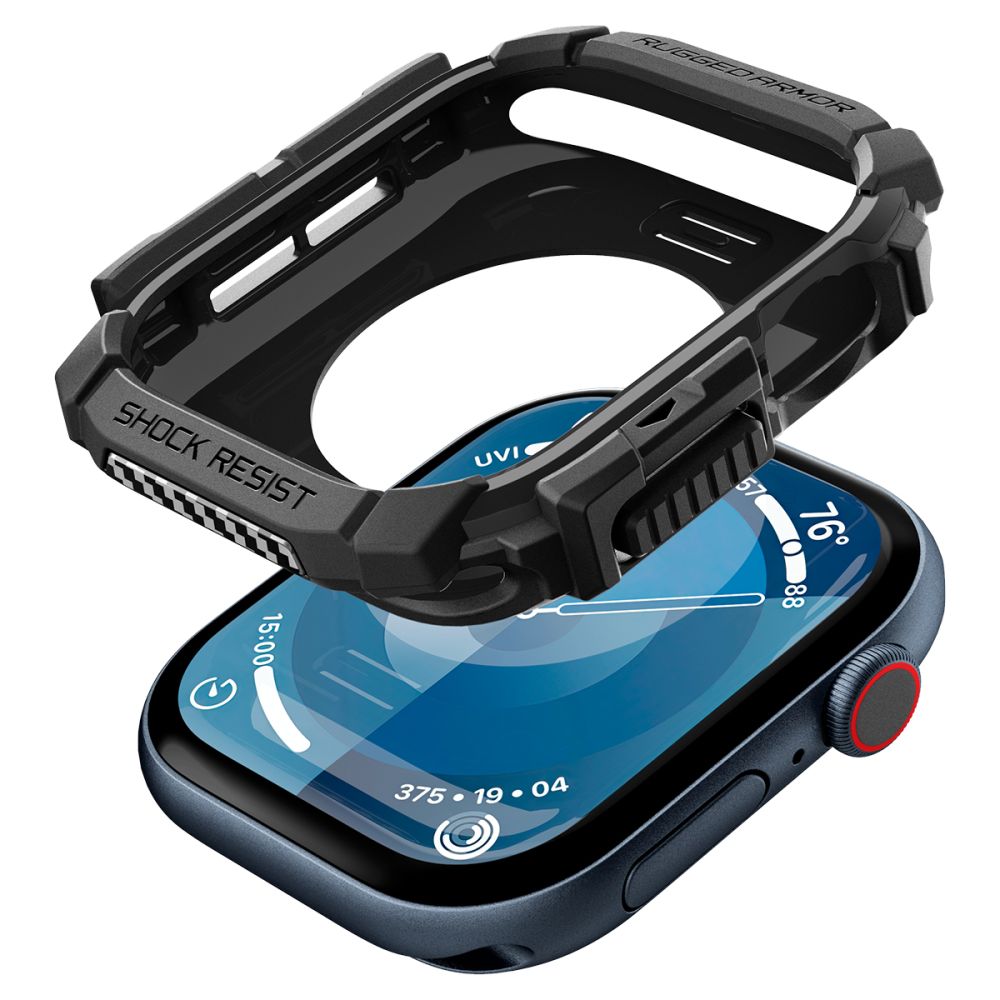 Spigen Rugged Armor Case for Apple Watch Series 10 / 11 42mm, Black ACS08585