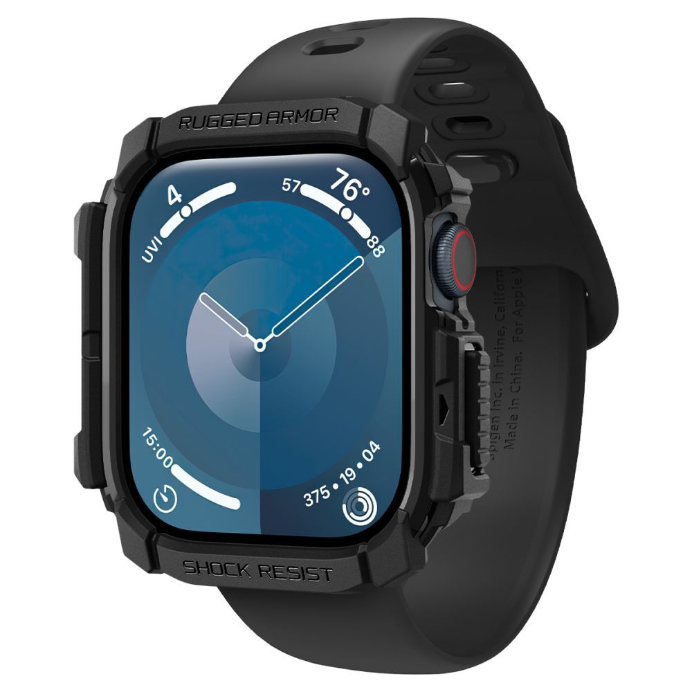 Spigen Rugged Armor Case for Apple Watch Series 10 / 11 42mm, Black ACS08585