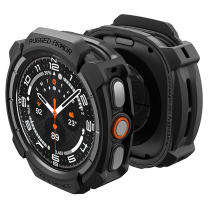 Spigen Rugged Armor Case for Samsung Galaxy Watch Ultra2, Matte Black ACS11611