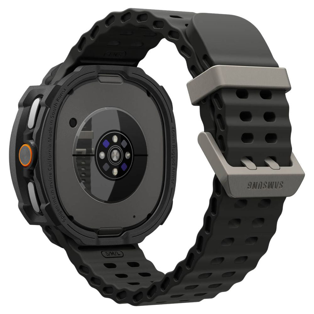 Spigen Rugged Armor Case for Samsung Galaxy Watch8 Classic, Matte Black ACS10012