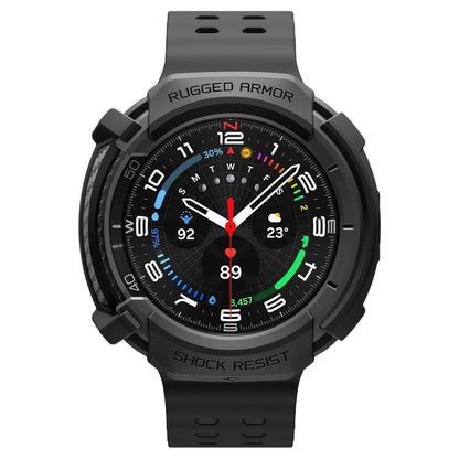 Spigen Rugged Armor Case for Samsung Galaxy Watch8 Classic, Matte Black ACS10012