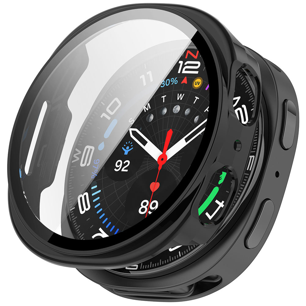 Techsuit Defense360 Pro Case for Samsung Galaxy Watch8 40mm, Matte Black