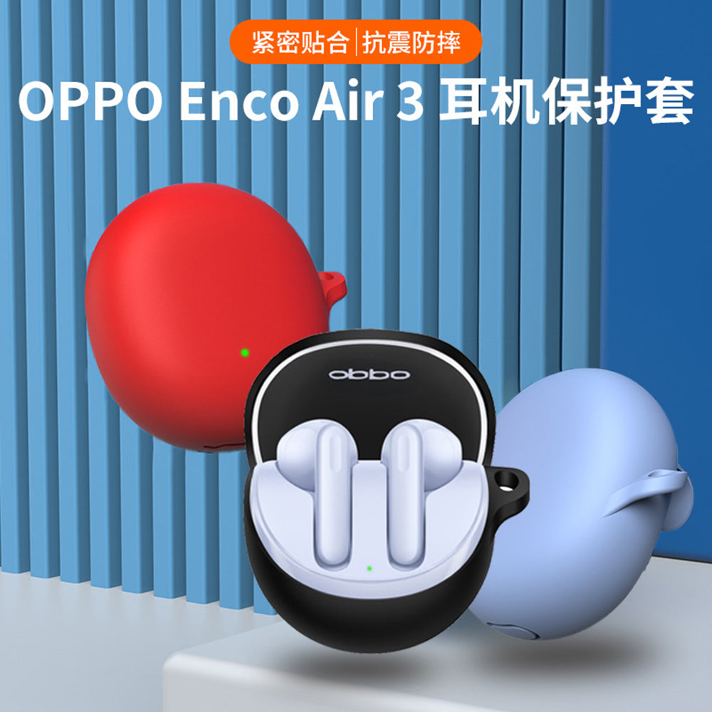 Techsuit Silicone Case for Oppo Enco Air3, Black