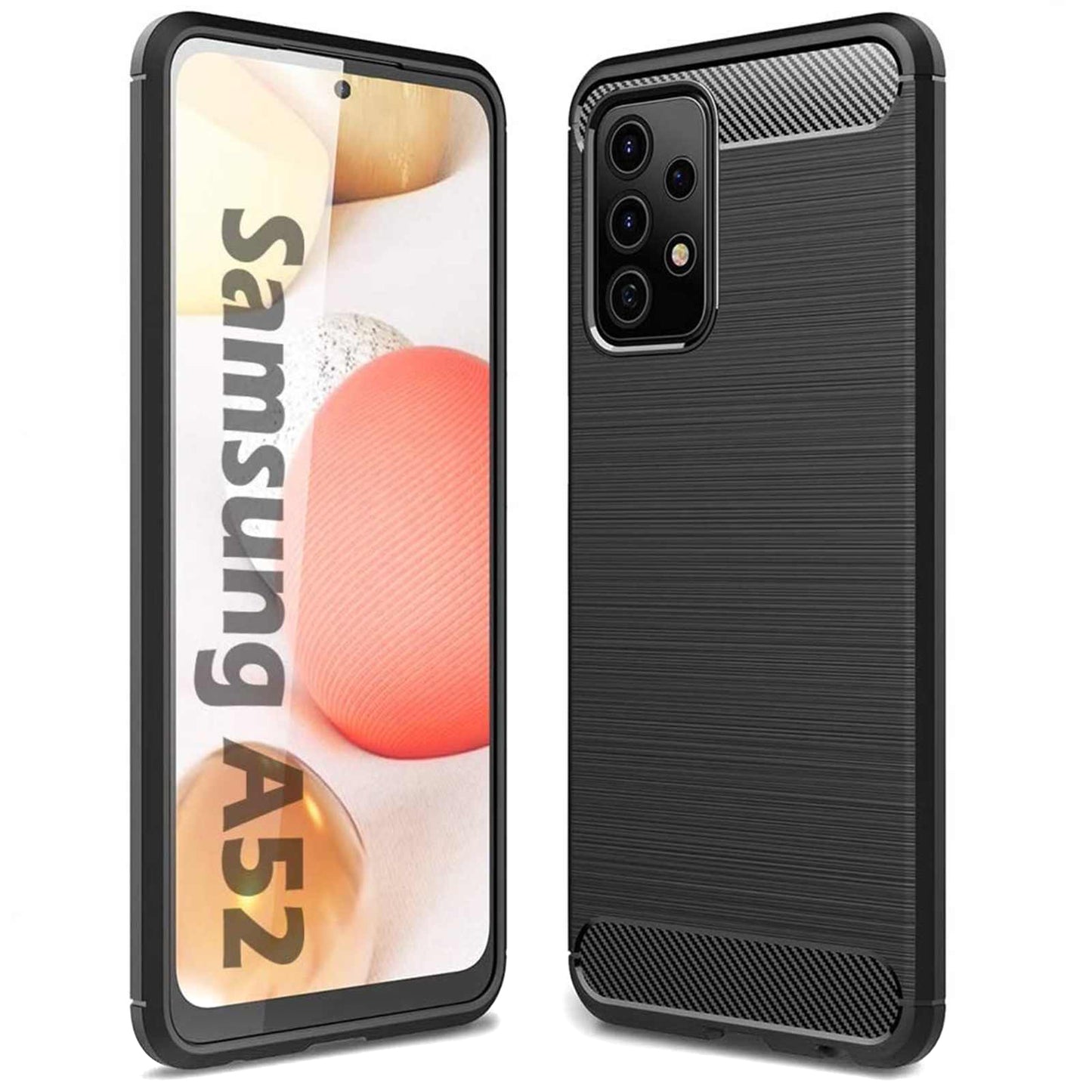 Case for Samsung Galaxy A52s 5G A528 / A52 5G A526 / A52 A525, OEM, Carbon, Black