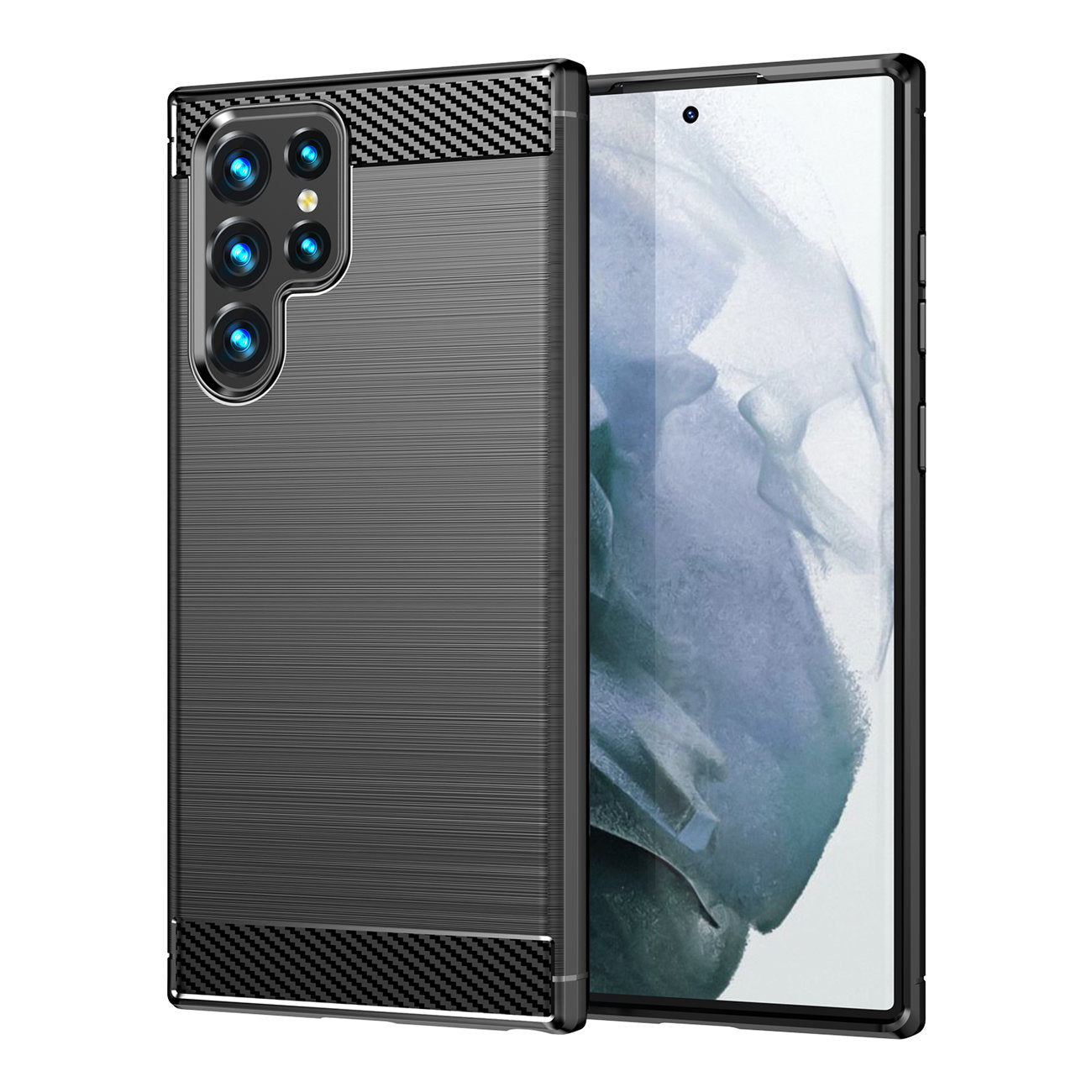 Case for Samsung Galaxy S22 Ultra 5G S908, OEM, Carbon, Black
