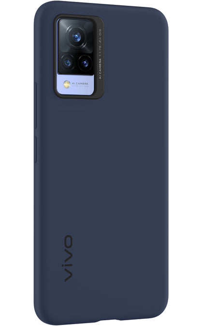 Pouch for vivo V21 5G, Silicone Cover, Blue 6000172