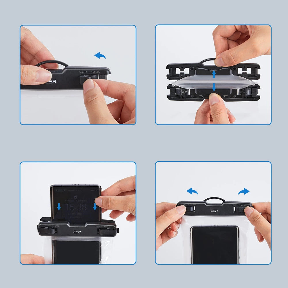 Universal Waterproof Case for Phone max. 6.5inch, ESR, Black