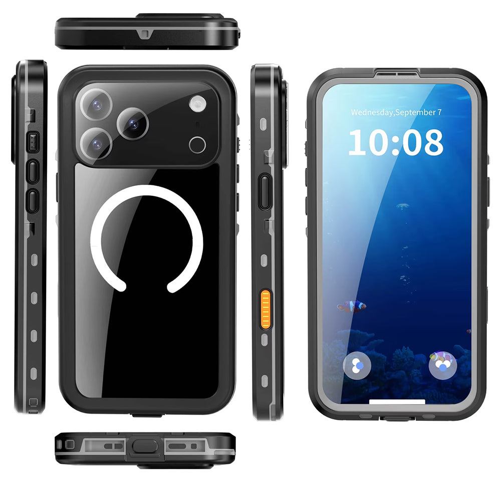 Waterproof Case for Apple iPhone 18 Pro / 17 Pro, ShellBox, Black
