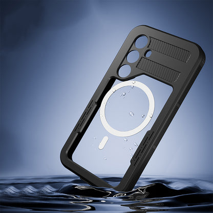 Waterproof Case for Samsung Galaxy S24 S921, ShellBox, Black