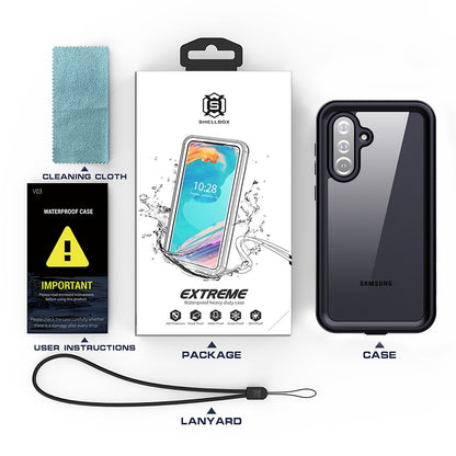 Waterproof Case for Samsung Galaxy S25+ S936, ShellBox, Black