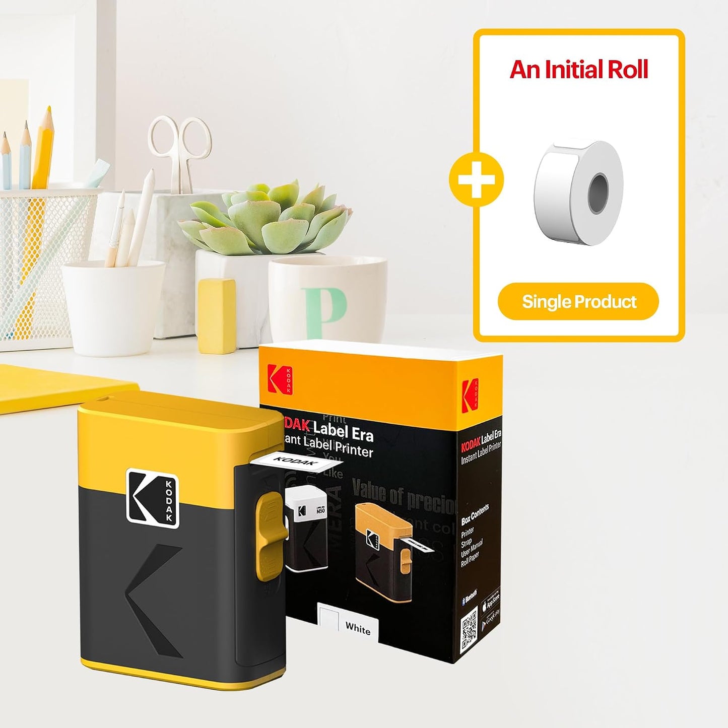 Kodak Label Era Portable Printer, Yellow