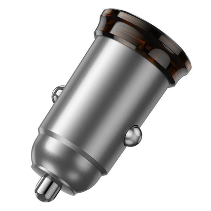 Car Charger with USB-C Cable HOCO NZ16A, 43W, 3A, 1 x USB-A - 1 x USB-C, Gray