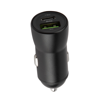 Car Charger with USB-C Cable MaXlife MXCC-04, 20W, 3A, 1 x USB-A - 1 x USB-C, Black