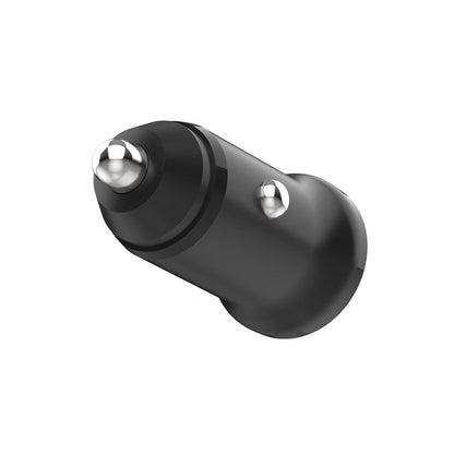 Fixed Auto Charger, 15.5W, 3A, 2 x USB-A, Black