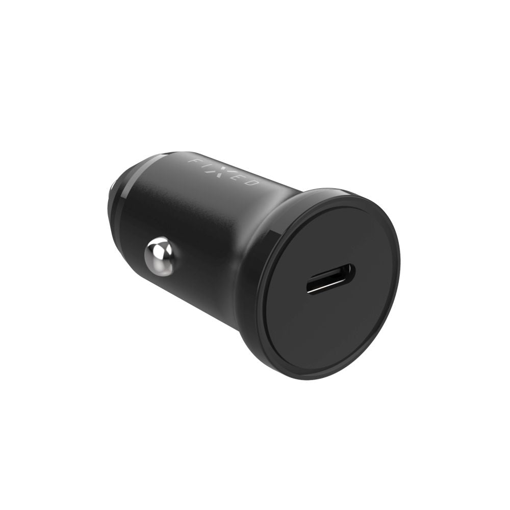 Fixed Auto Charger, 30W, 3A, 1 x USB-C, Black