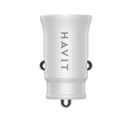 HAVIT CC2022 Car Charger, 20W, 3A, 1 x USB-A - 1 x USB-C, White