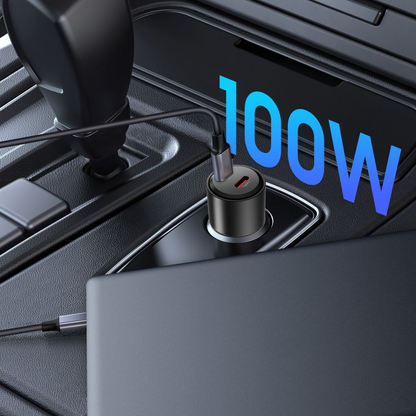 Tech-Protect CC03 Car Charger, 100W, 3.25A, 2 x USB-C, Black