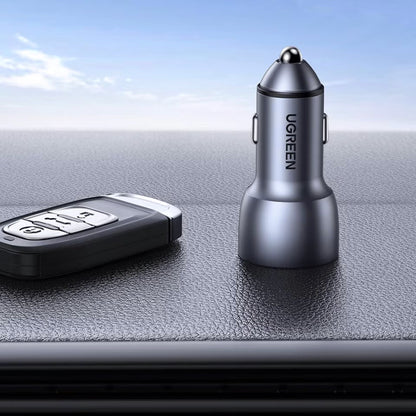 Car Charger UGREEN CD213, 36W, 3A, 2 x USB-A, Grey 