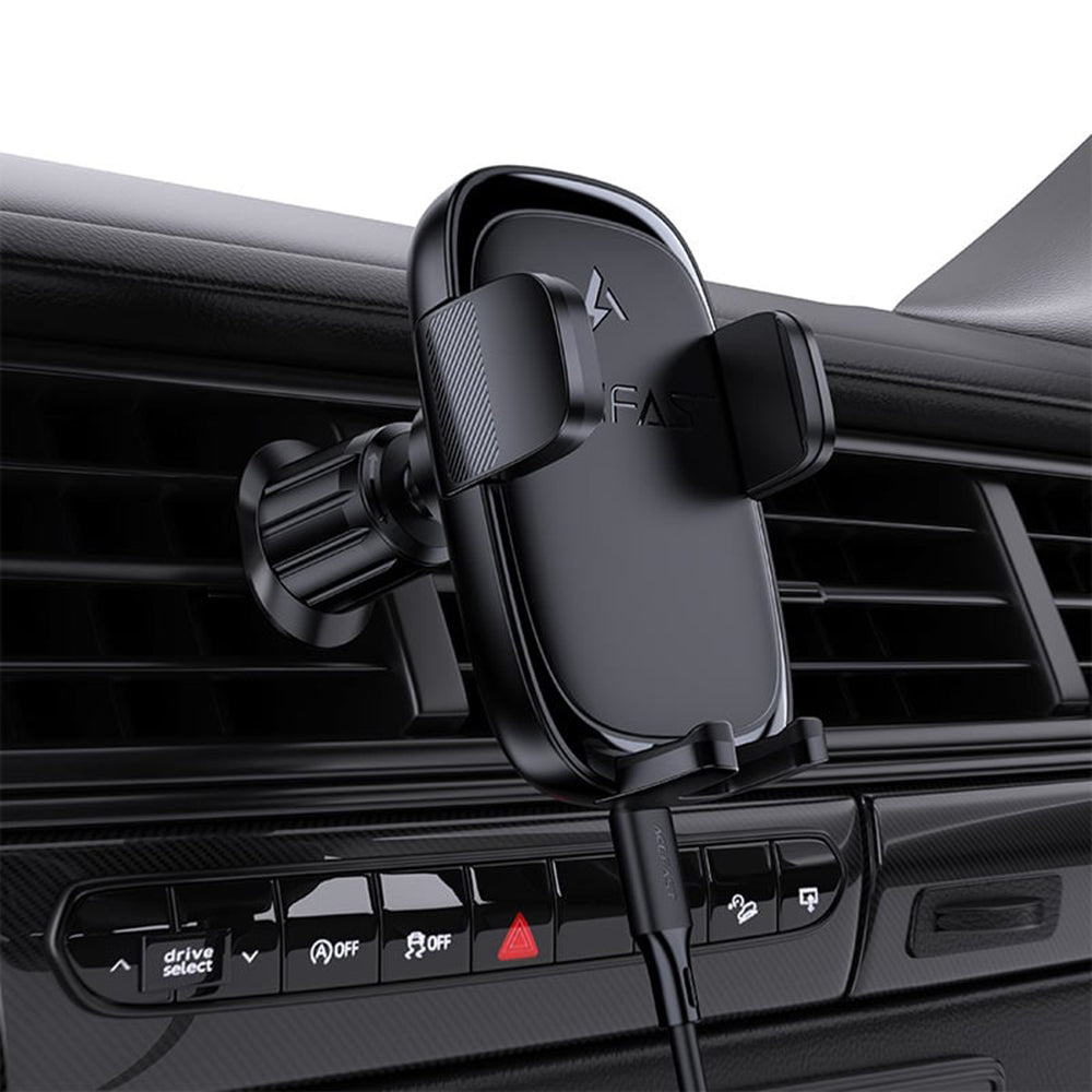 Acefast D48 Wireless Car Charger, 15W, 1.67A, Black